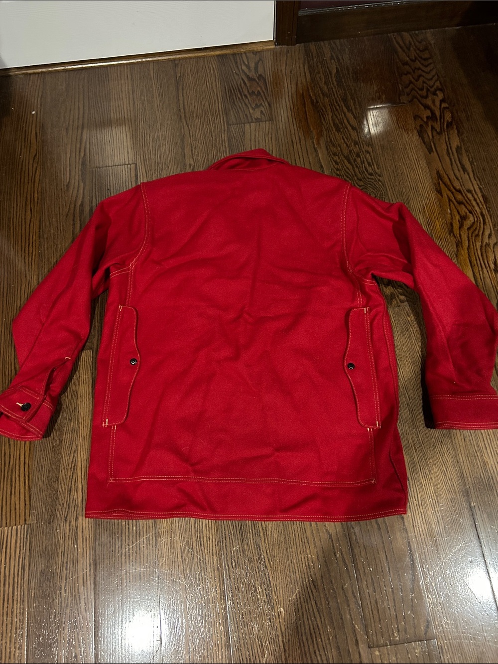 Amazing Filson Scarlet Red Cruiser Edition white stitch No 12 1897 jacket 3XL - Picture 6 of 7